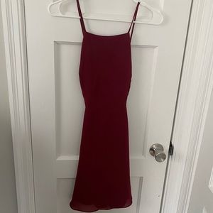 Boutique maroon mini dress